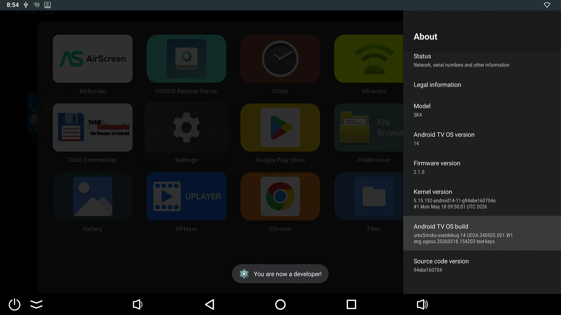 How to enable developer options in Android