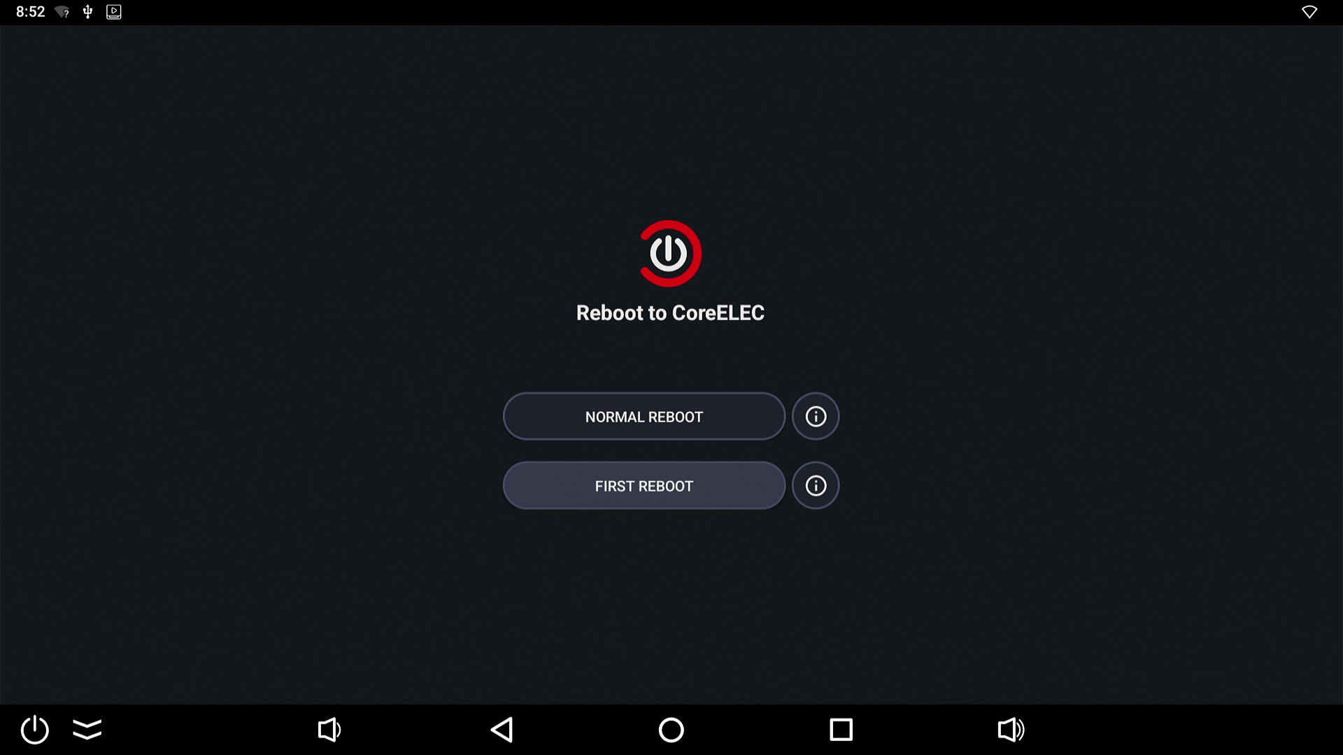 Reboot to CoreELEC